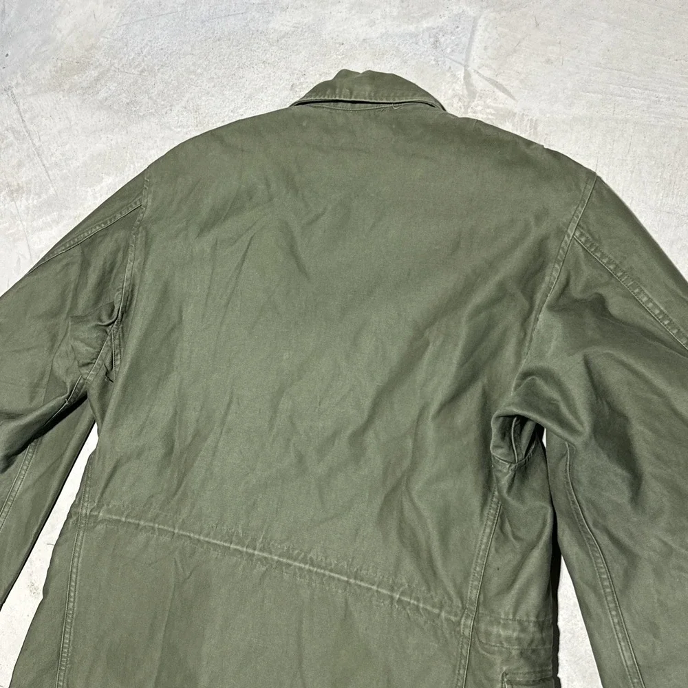 VTG Vietnam War US Coat Man's Cotton Wind Resistant Sateen 9 OZ OG 107 1960s SM - Picture 14 of 15